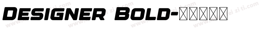Designer Bold字体转换